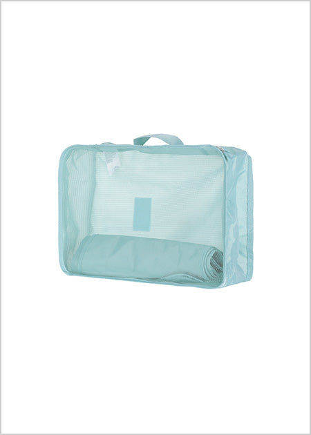 Faltbare Reise-Organizer-Tasche, 4er-Pack (Grün)
