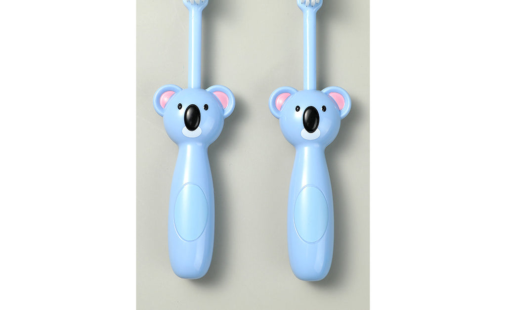 Niedliche Koala-Zahnbürsten mit weichen Borsten für Kinder (2 Stück)