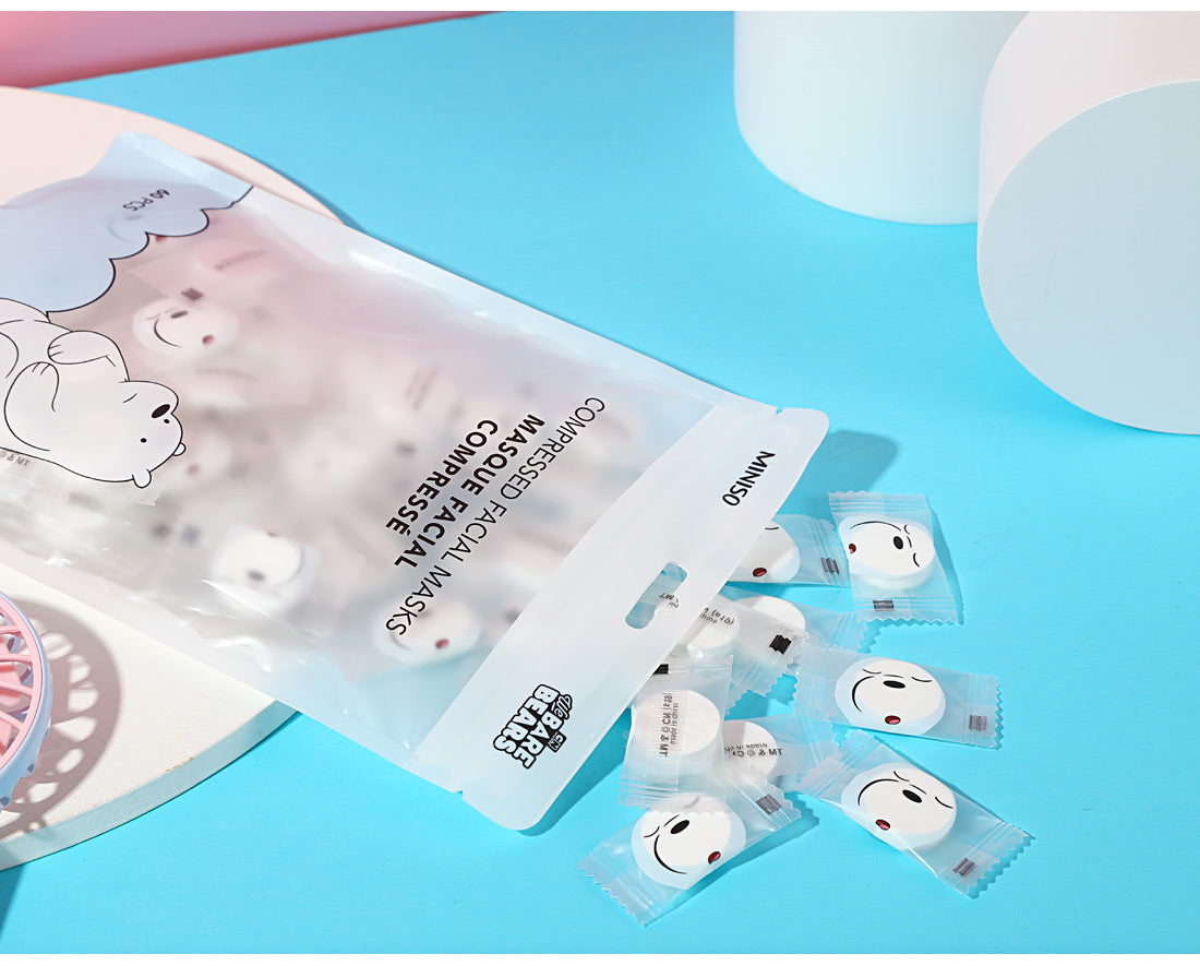 We Bare Bears 3.0 Eisbär-Tuchmasken-Tabletten (60 Stück)