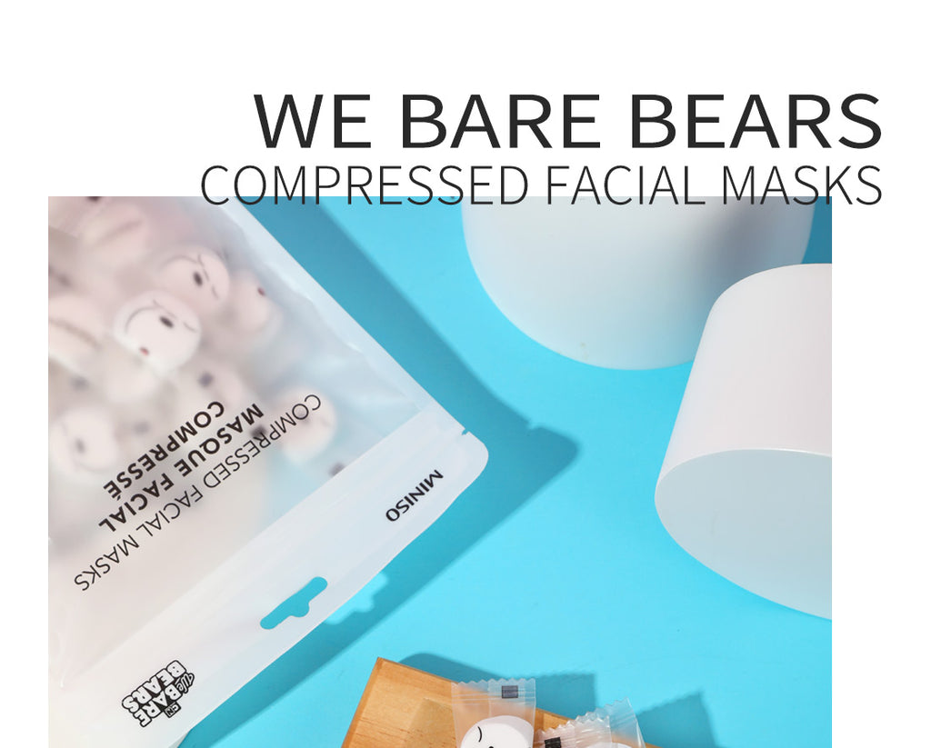 We Bare Bears 3.0 Eisbär-Tuchmasken-Tabletten (60 Stück)