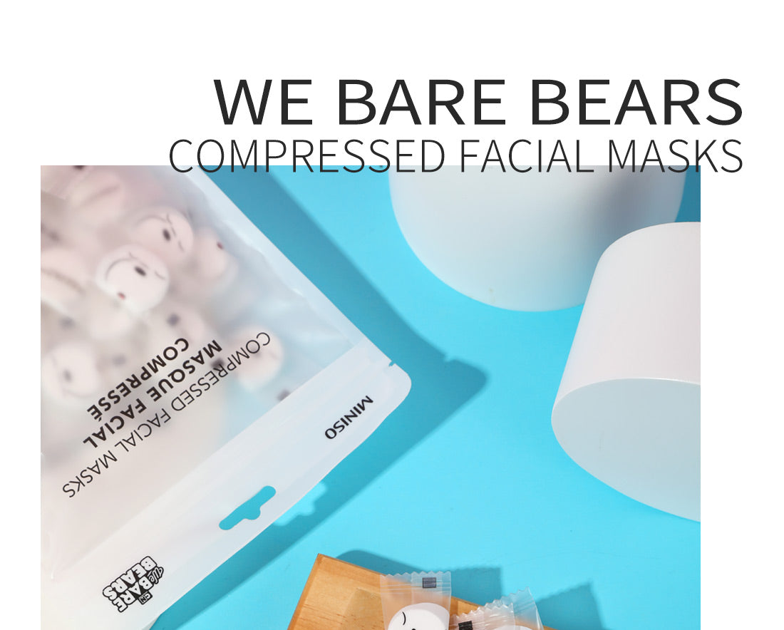 We Bare Bears 3.0 Eisbär-Tuchmasken-Tabletten (60 Stück)