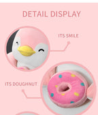 Penguin Sitting Plush - Donut (Pink)