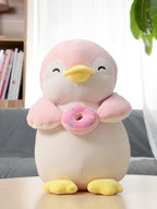 Penguin Sitting Plush - Donut (Pink)