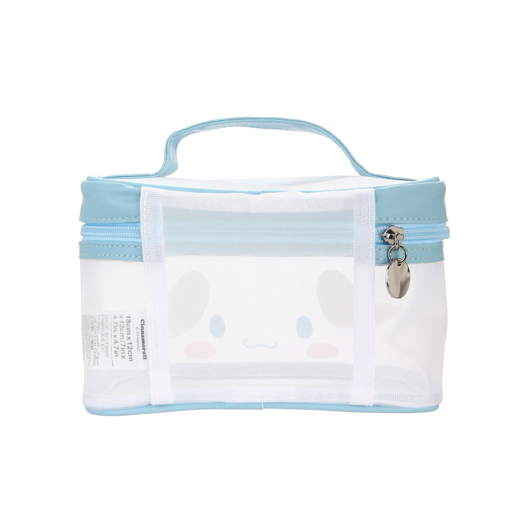 Cinnamoroll Mesh Quadrate Barrel Makeup Bag