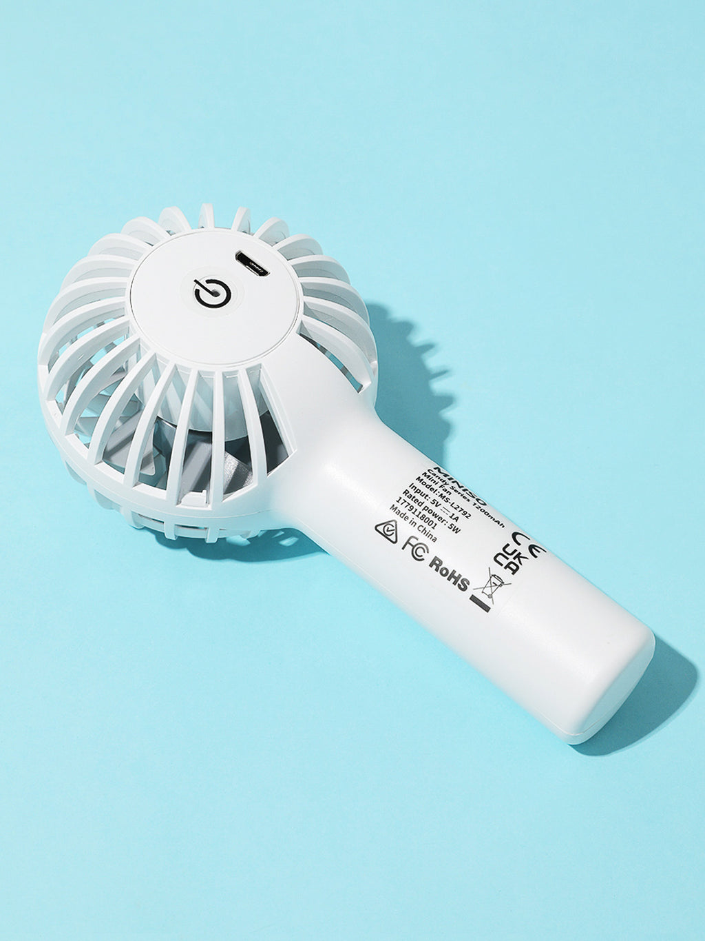 Candy Series 1200mAh Mini-Ventilator (Weiss)