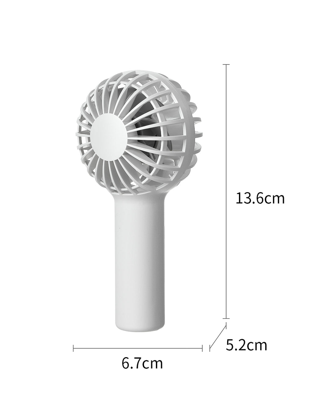 Candy Series 1200mAh Mini-Ventilator (Weiss)