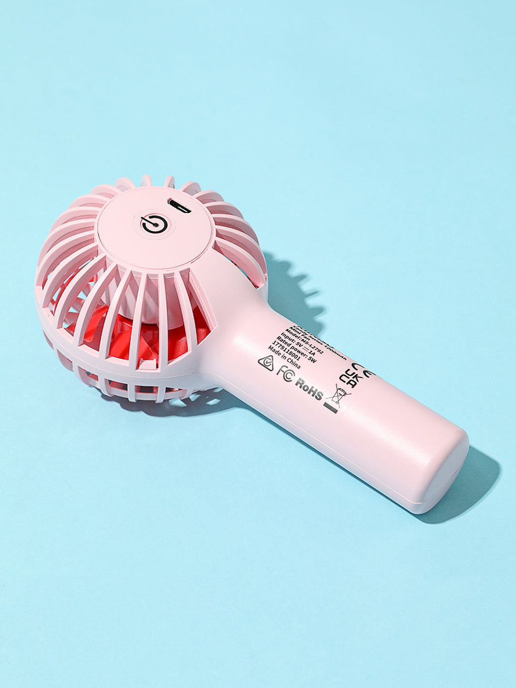 1200mAh Mini-Handventilator der Candy-Serie (Pink)