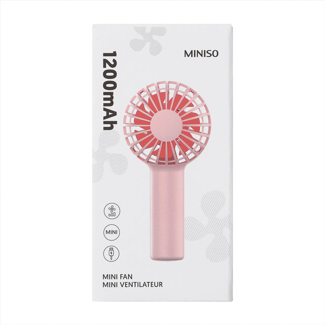 1200mAh Mini-Handventilator der Candy-Serie (Pink)