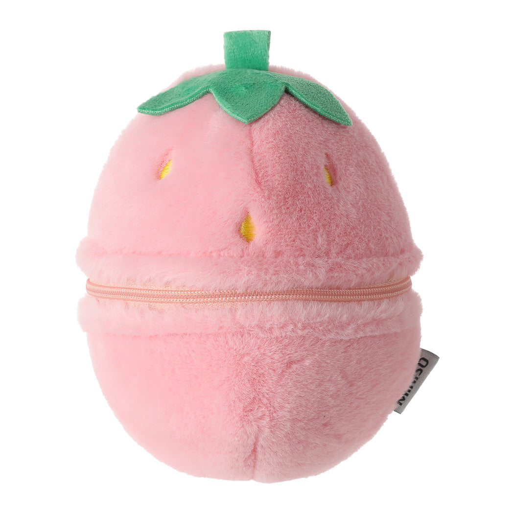 Überraschungsball aus der Frucht-Serie Pinguin-Plüschtier (Erdbeere)