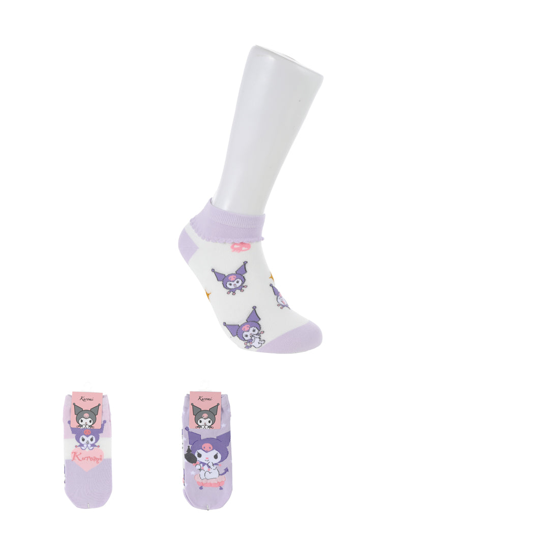 Kuromi Odor Control Women＇s Ankle Socks (2 Pairs)
