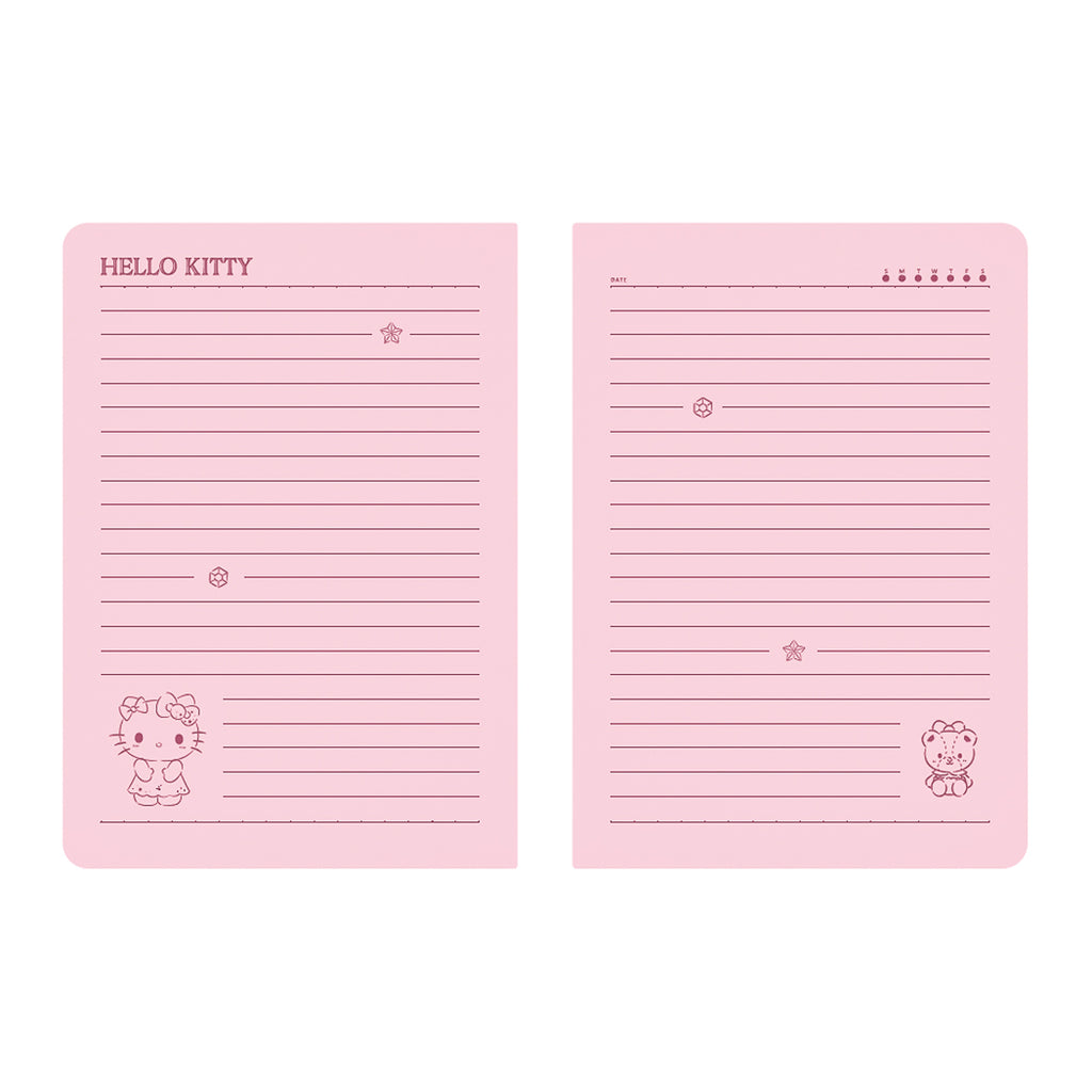 Hello Kitty A6 Glue-Bound Book (32 Sheets*2 Pcs)