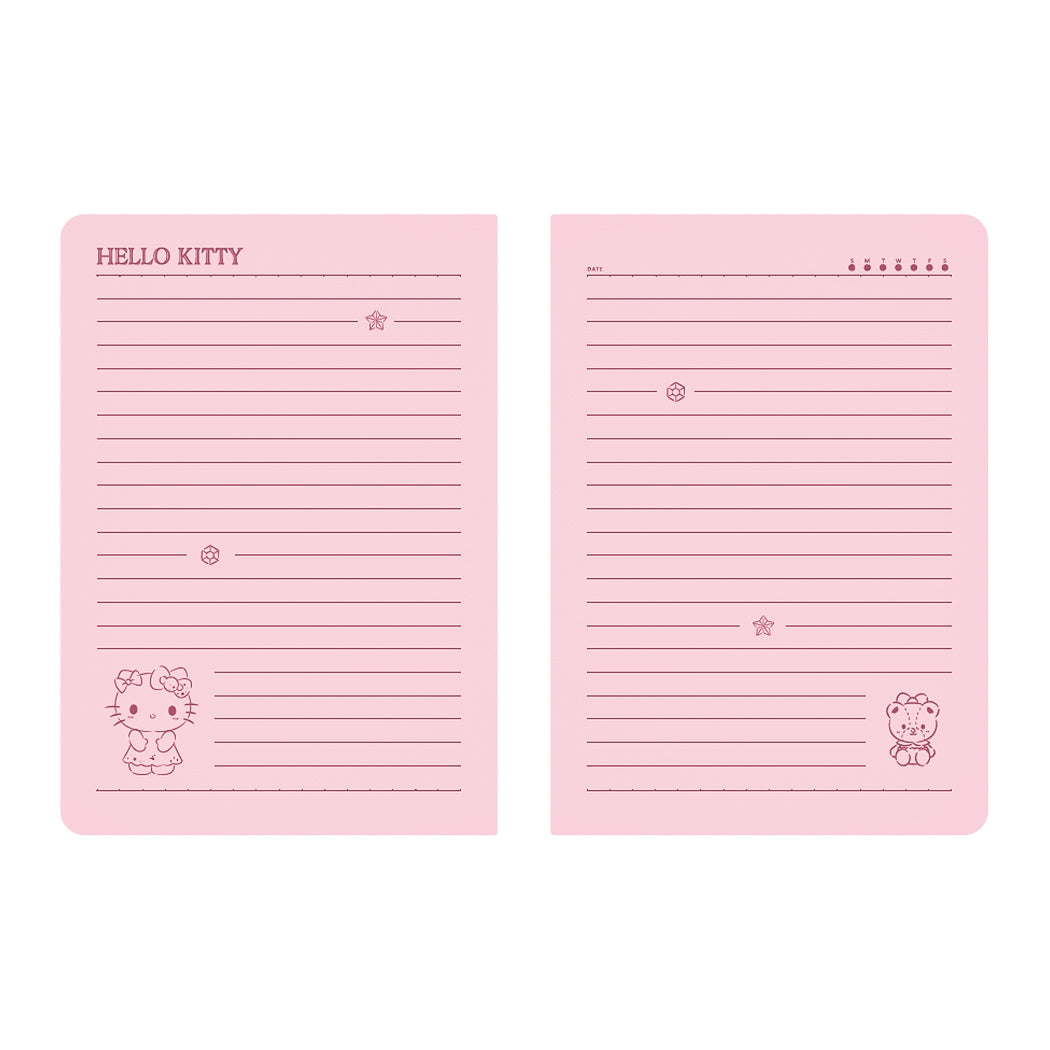 Hello Kitty A6 Glue-Bound Book (32 Sheets*2 Pcs)