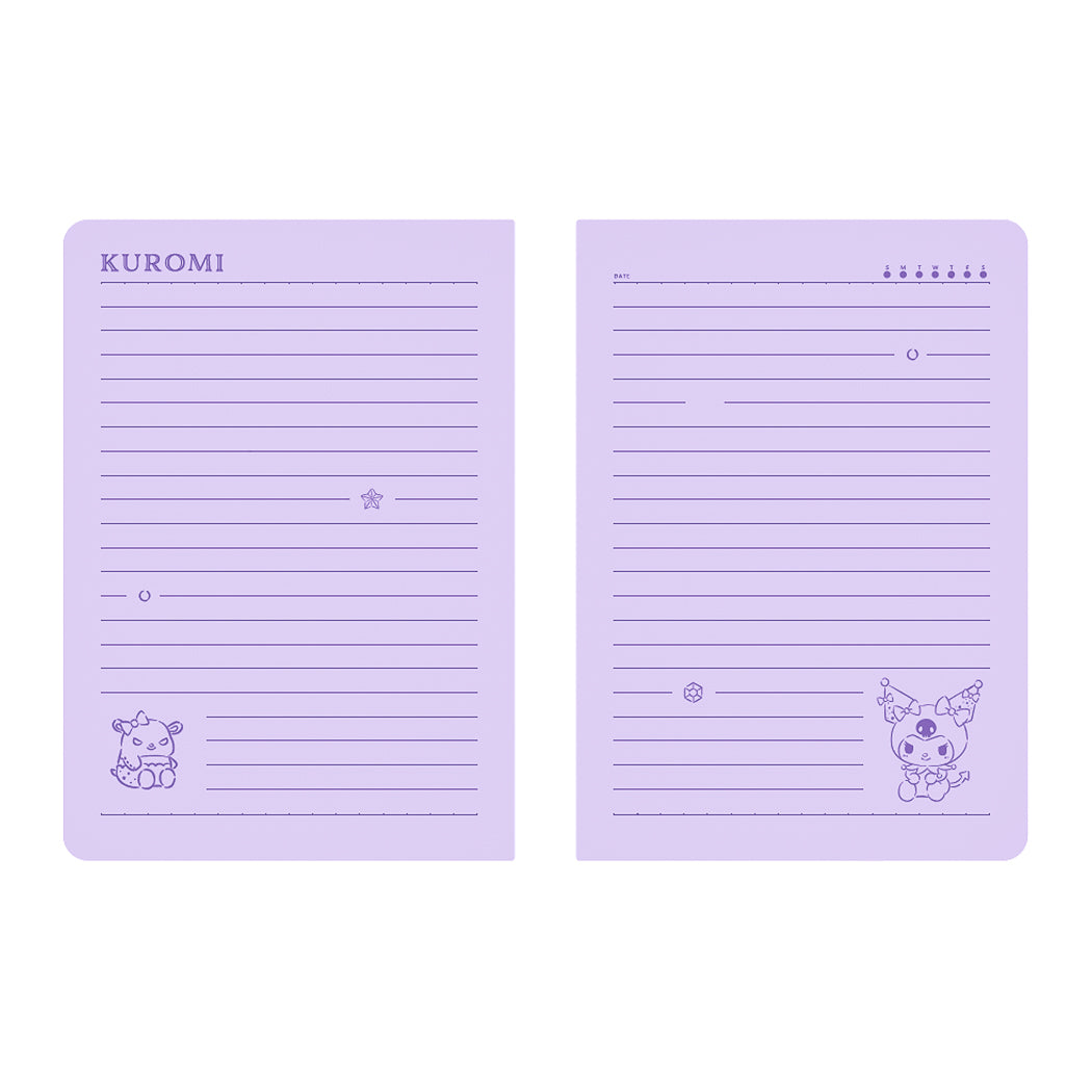 Kuromi A6 Glue-Bound Book (32 Sheets*2 Pcs)