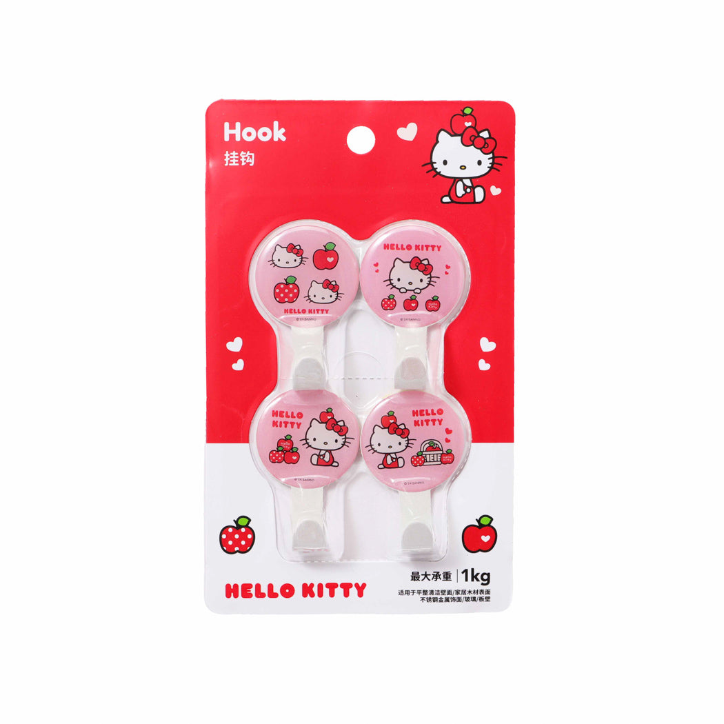 Hello Kitty Apple Collection Hooks (4 pcs)