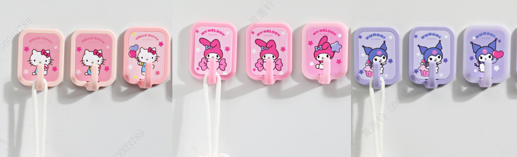 Sanrio characters Amusement Park Hooks (4 pcs)