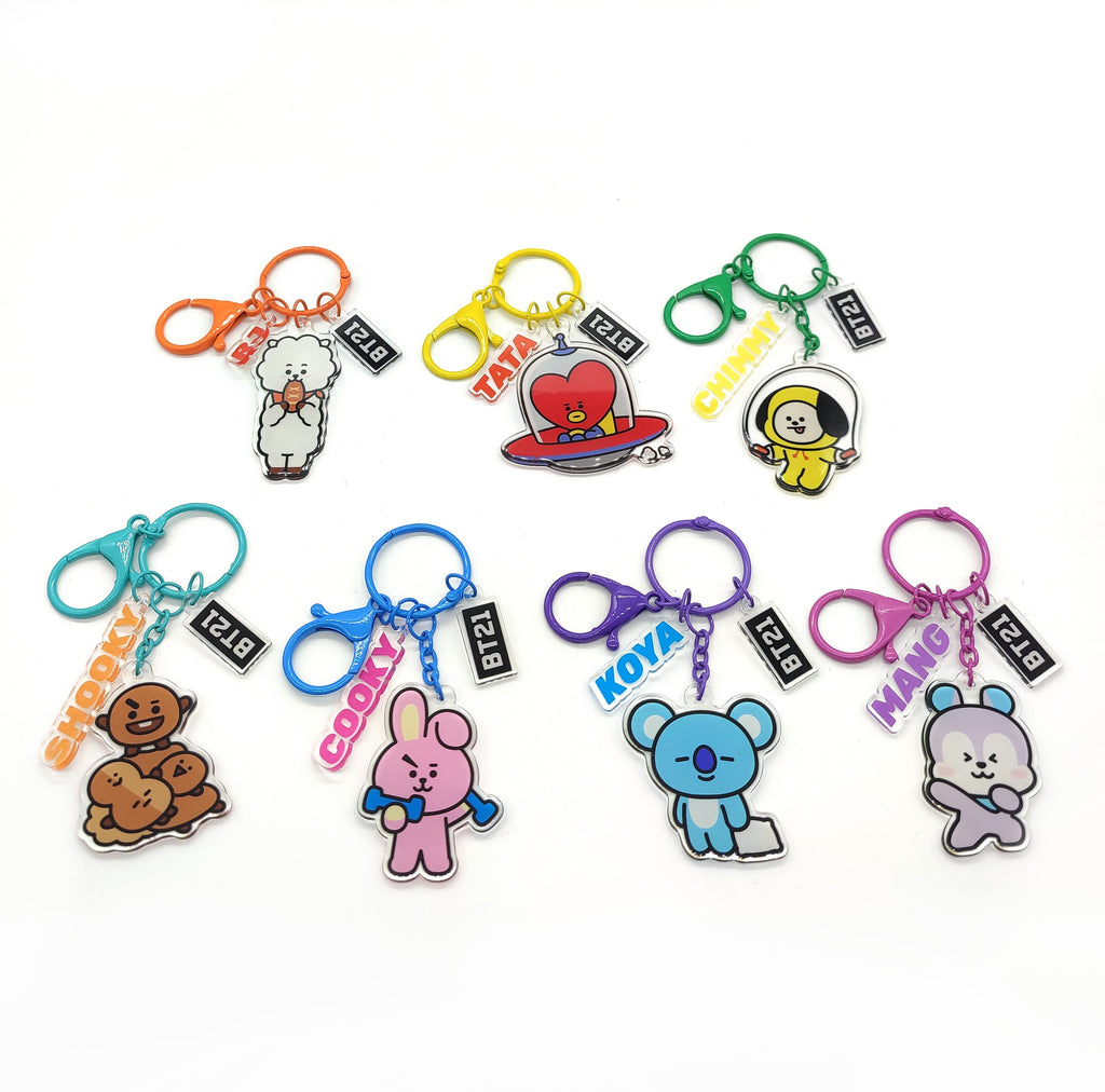 BT21 Collection Acrylic Keychain