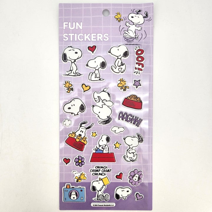 Snoopy Colorful Life Collection Puffy Stickers (B)