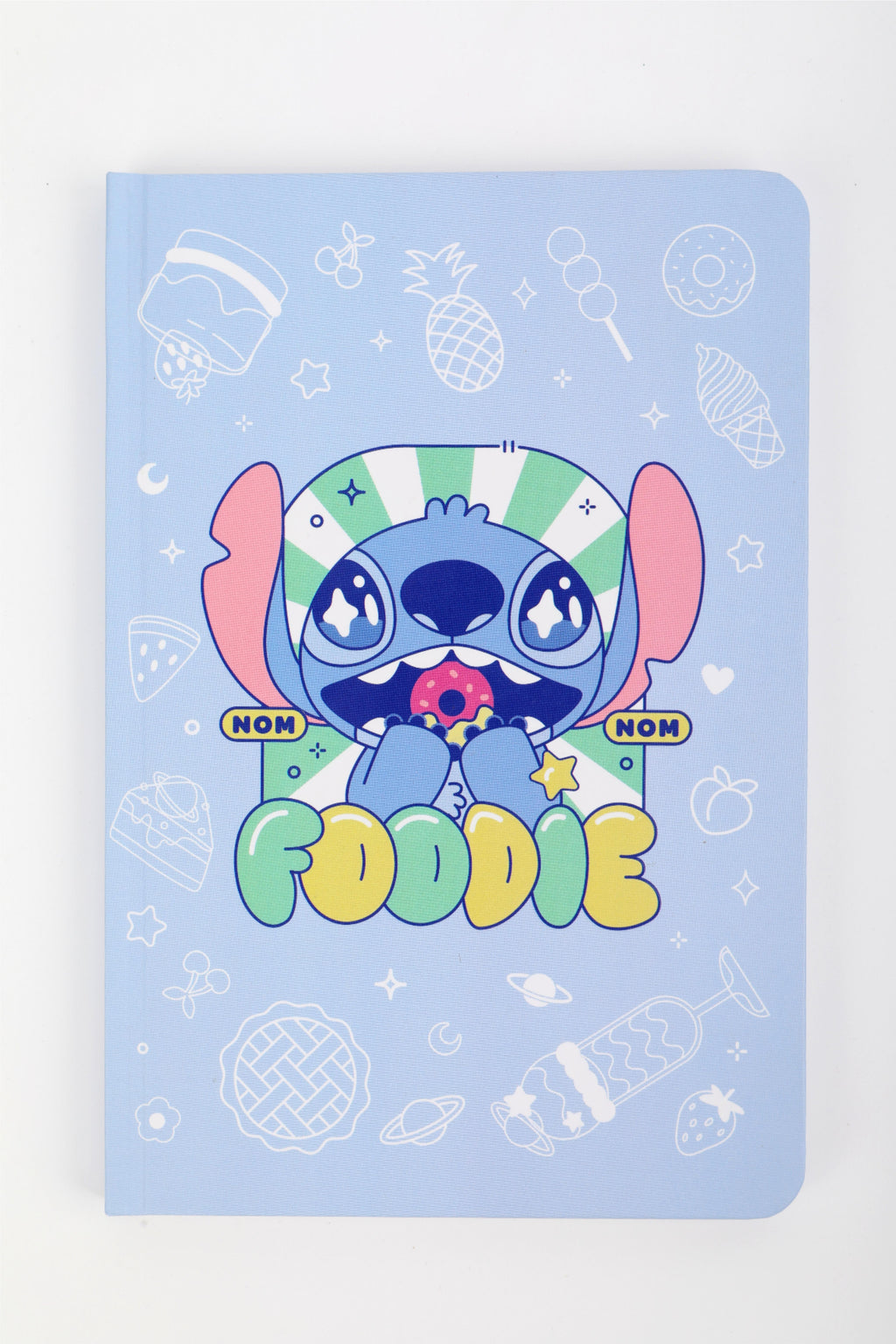 Disney Stitch Dinner Party Kollektion: 80-seitiges A5-Hardcover-Buch & Silikonaufkleber-Set