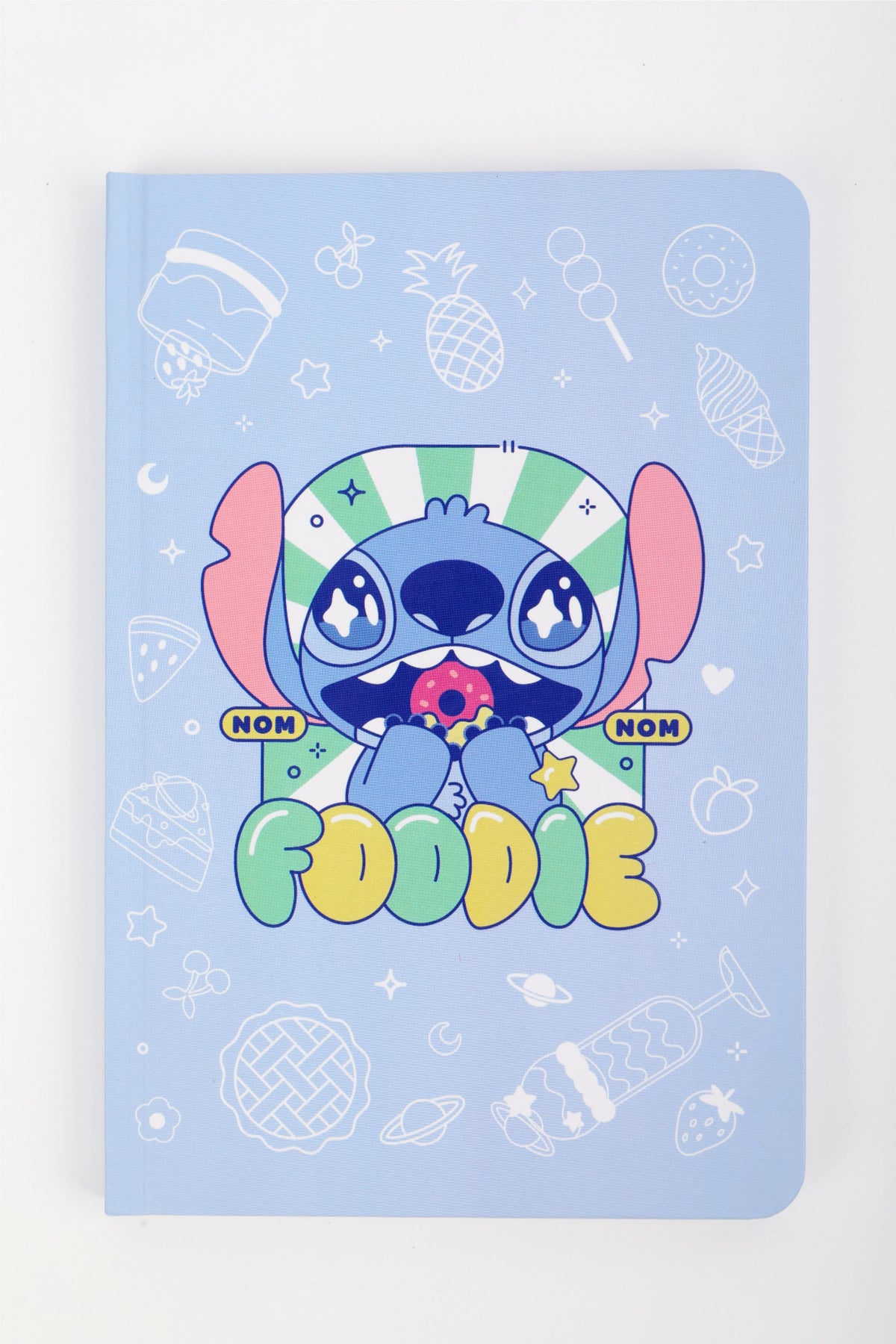 Disney Stitch Dinner Party Kollektion: 80-seitiges A5-Hardcover-Buch & Silikonaufkleber-Set