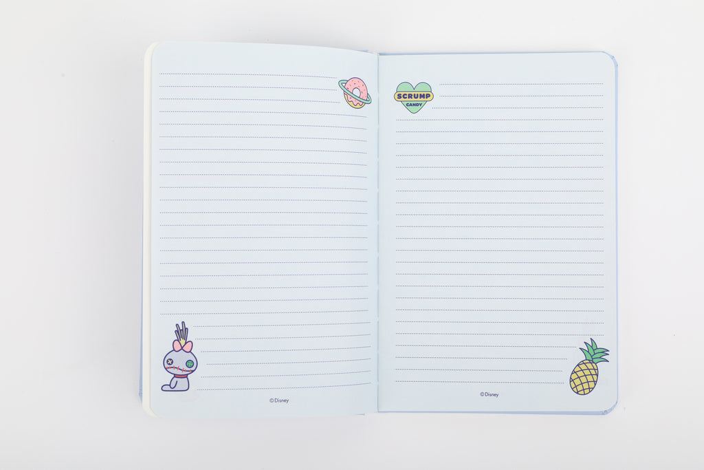 Disney Stitch Dinner Party Kollektion: 80-seitiges A5-Hardcover-Buch & Silikonaufkleber-Set