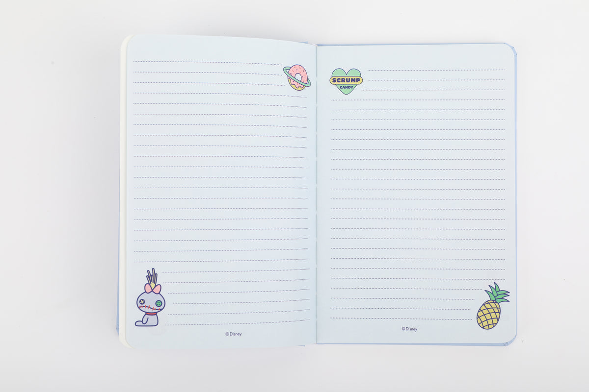 Disney Stitch Dinner Party Kollektion: 80-seitiges A5-Hardcover-Buch & Silikonaufkleber-Set