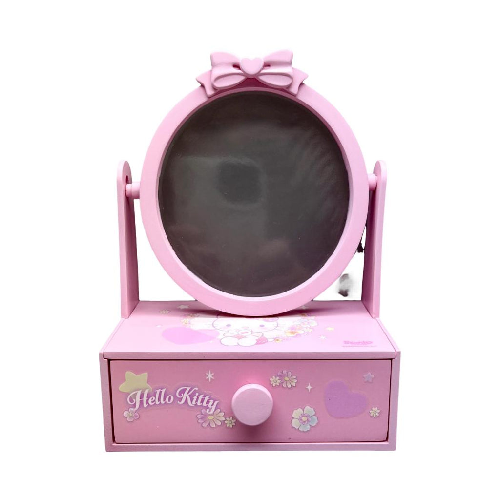 Hello Kitty Mini-Schubladenorganizer mit Blumensprache und Spiegel