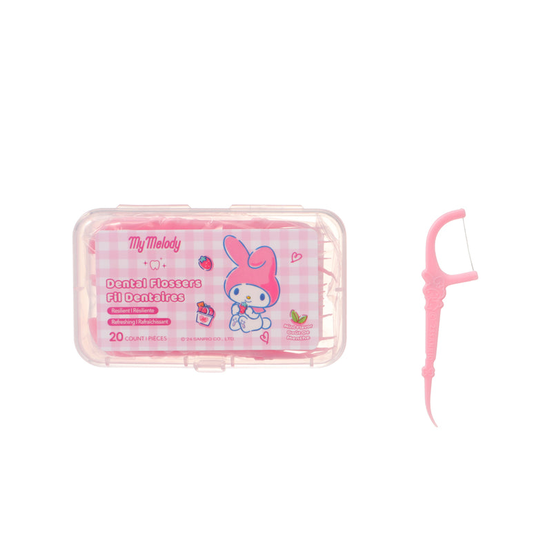 My Melody Macromolecule dünne, glatte Zahnseide mit Minzgeschmack (3 Packungen à 20 Stück)