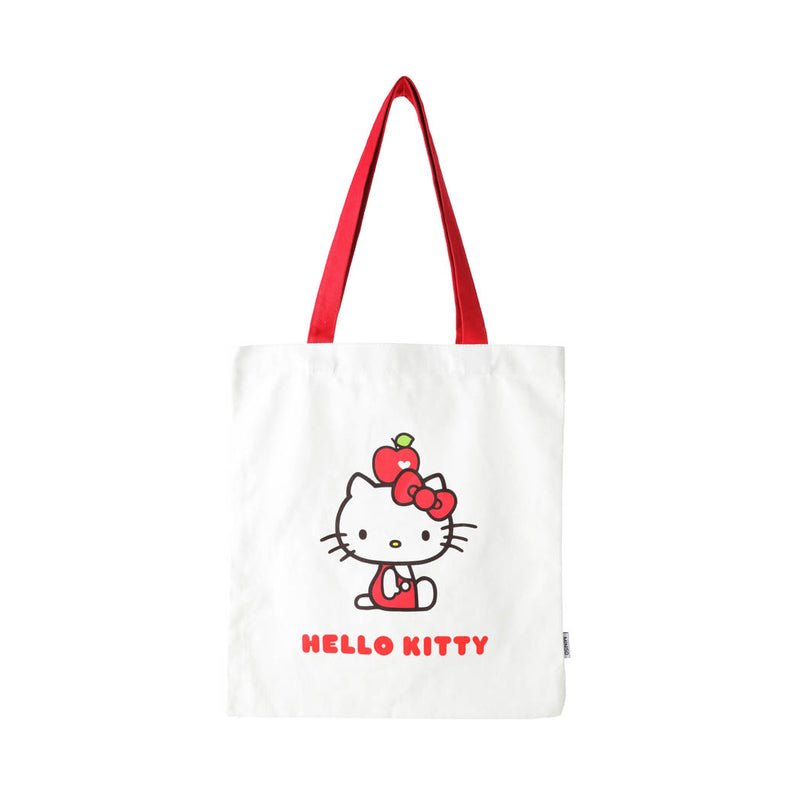Hello Kitty Apple Kollektion Einkaufstasche (Weiss)