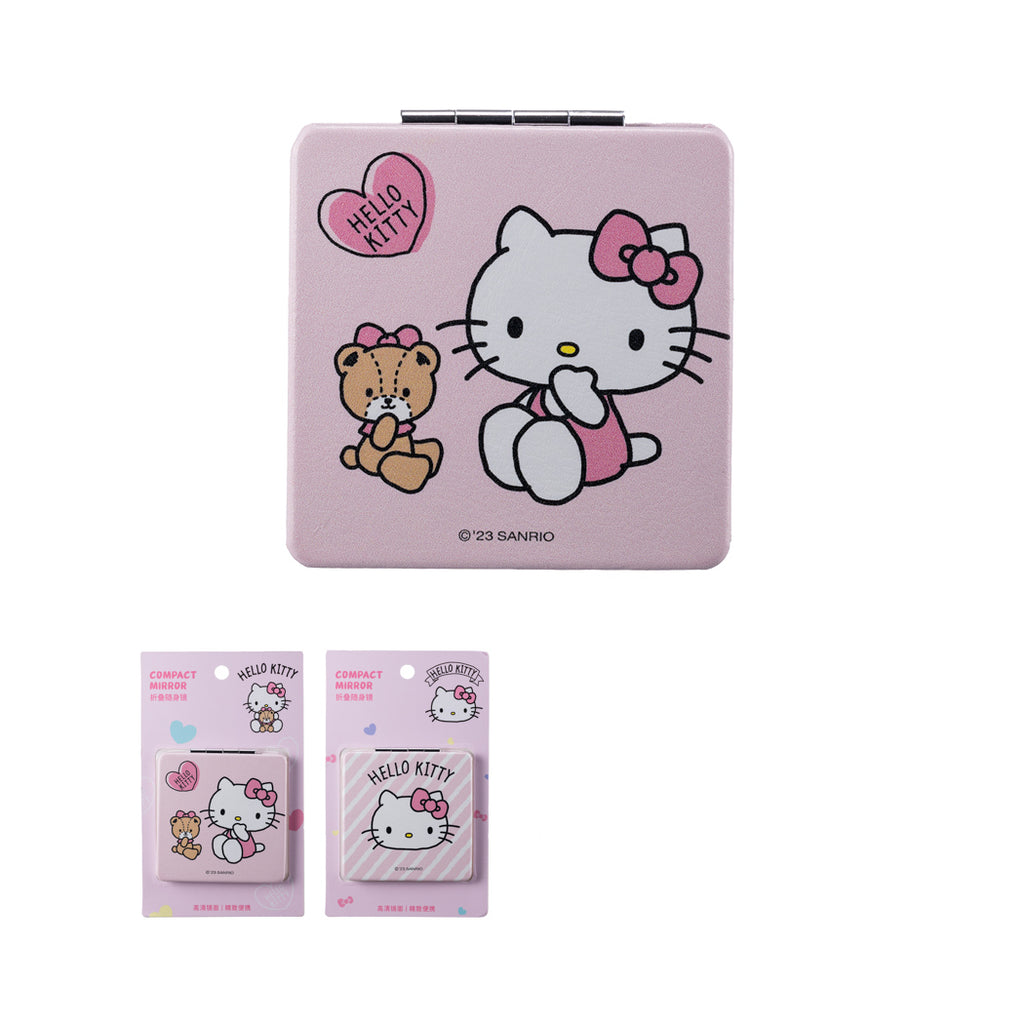Hello Kitty Doppelseitiger Faltspiegel (Quadratisch)