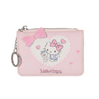 Hello Kitty Kartenhalter mit rosa Schleife, Münzgeldbörse (Rosa)