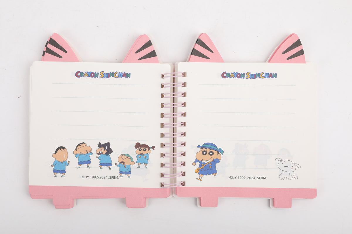 Crayon Shinchan Collection Figure Hollowed Wire-bound Book (80 Sheets)