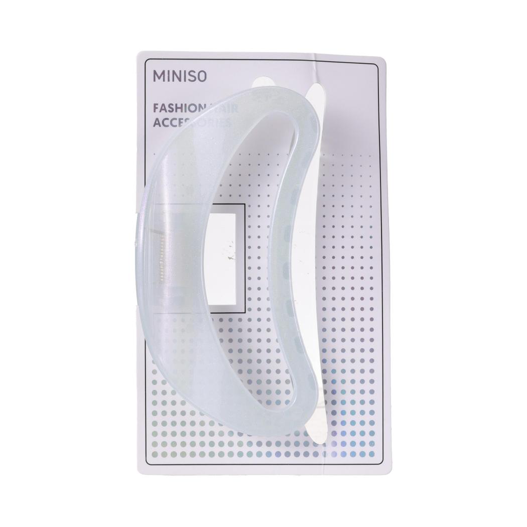Basic-Serie Einzelner halbkreisförmiger Haarclip aus Jelly (gemischt)