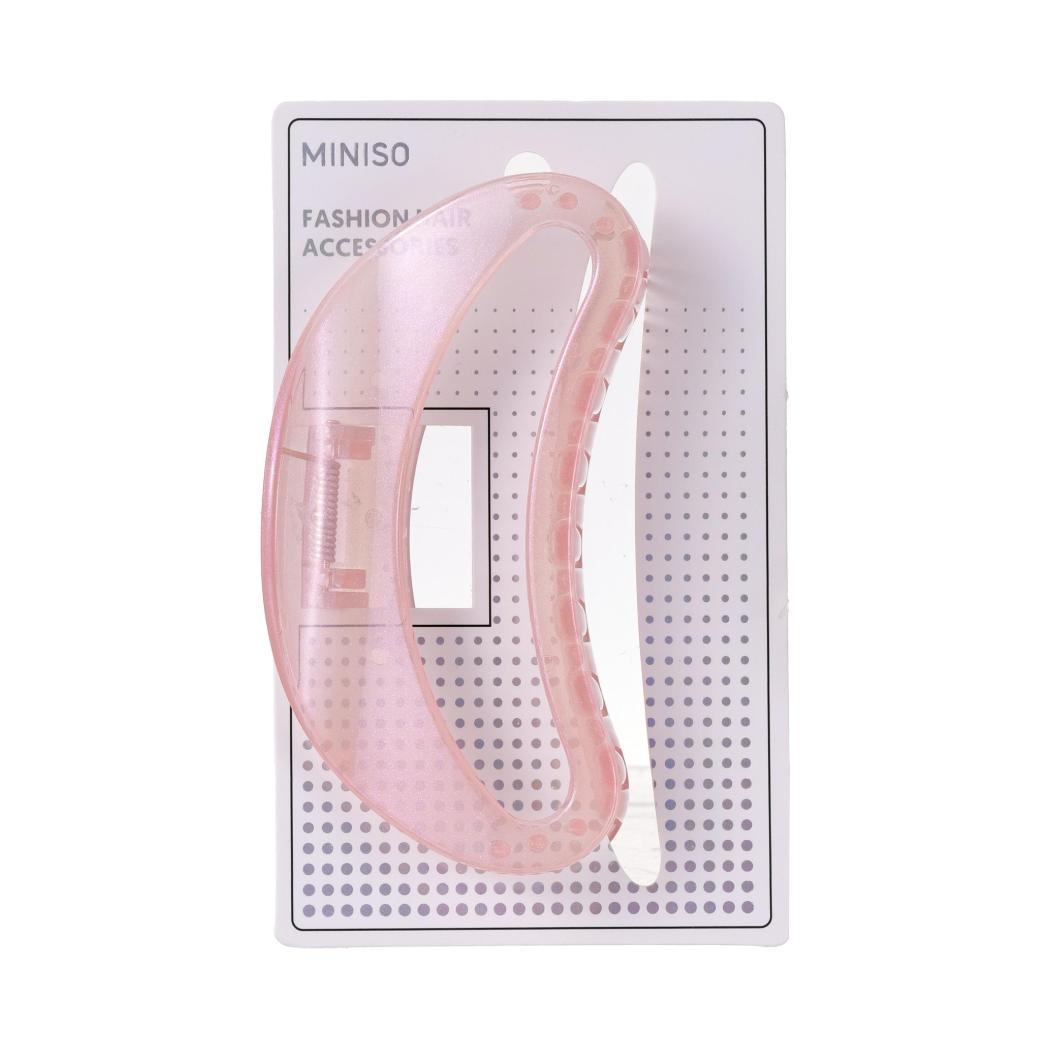 Basic-Serie Einzelner halbkreisförmiger Haarclip aus Jelly (gemischt)