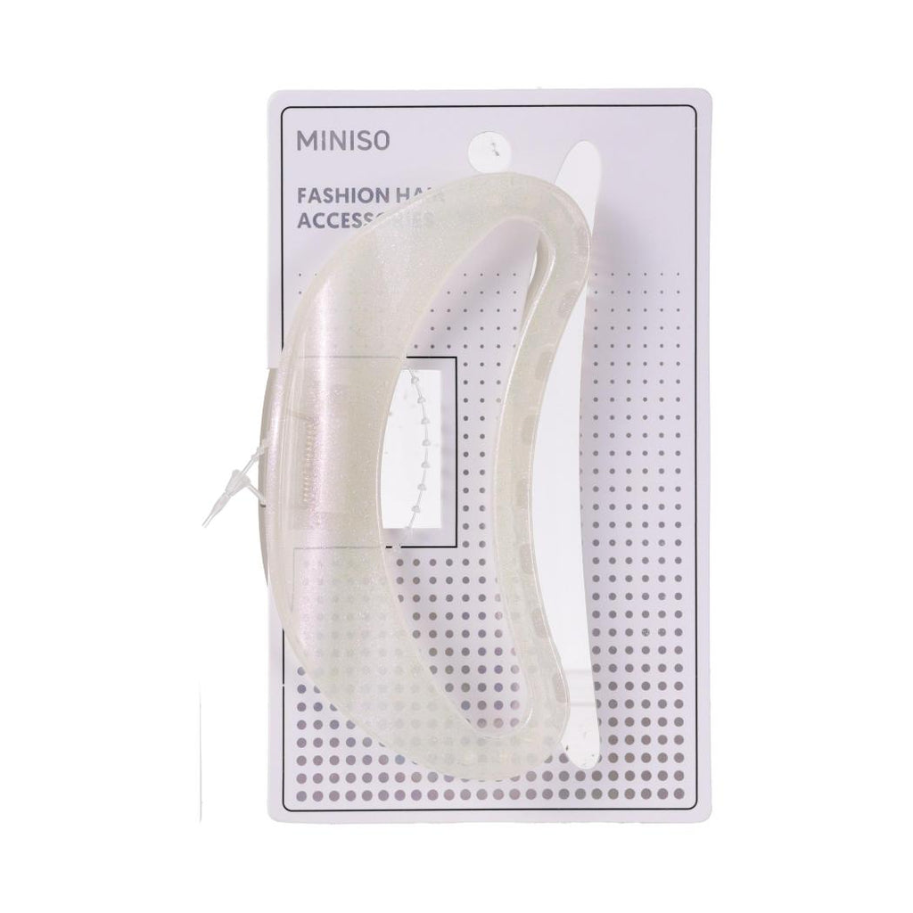 Basic-Serie Einzelner halbkreisförmiger Haarclip aus Jelly (gemischt)