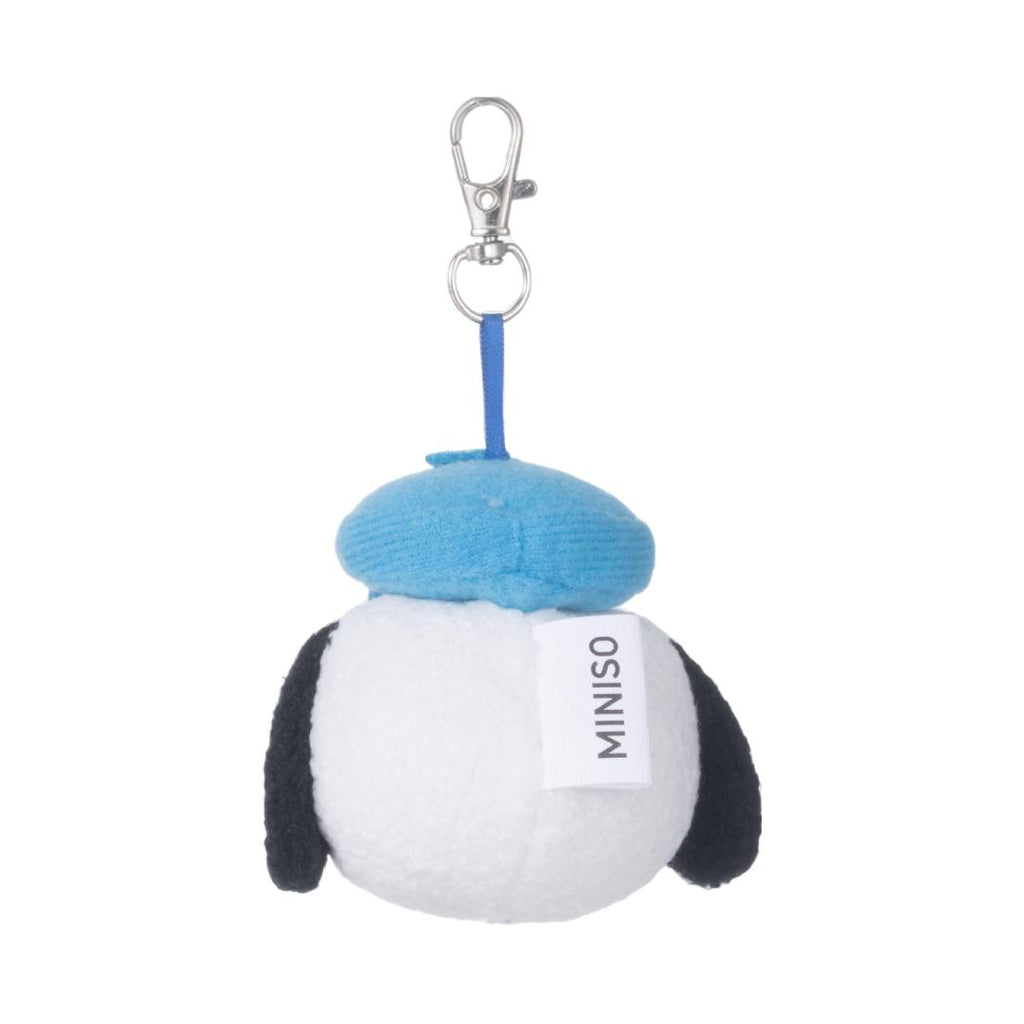 Snoopy Strandspass Kollektion Kopfförmiger Plüsch-Anhänger mit Drillingen (Woodstock, Charlie & Snoopy)