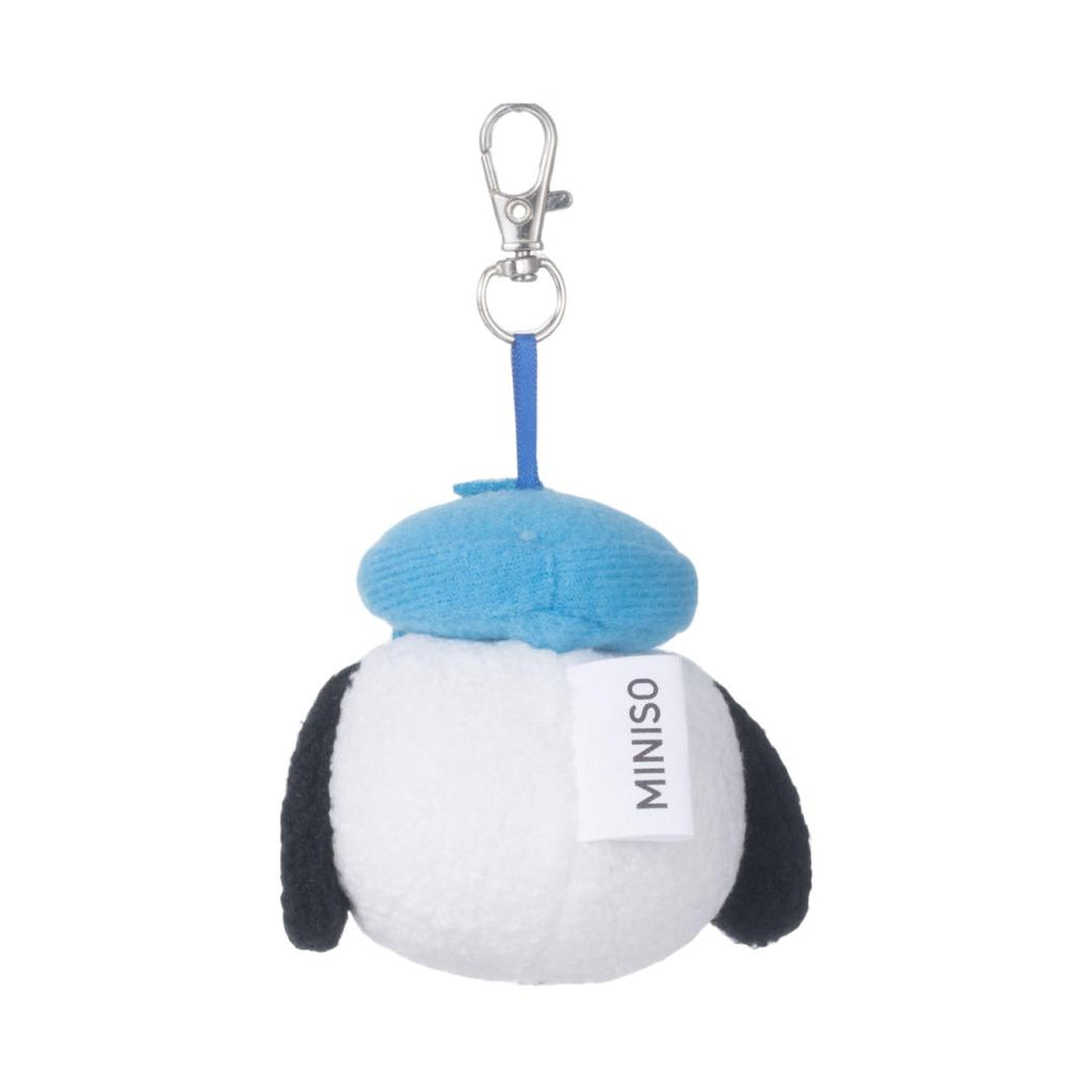 Snoopy Strandspass Kollektion Kopfförmiger Plüsch-Anhänger mit Drillingen (Woodstock, Charlie & Snoopy)