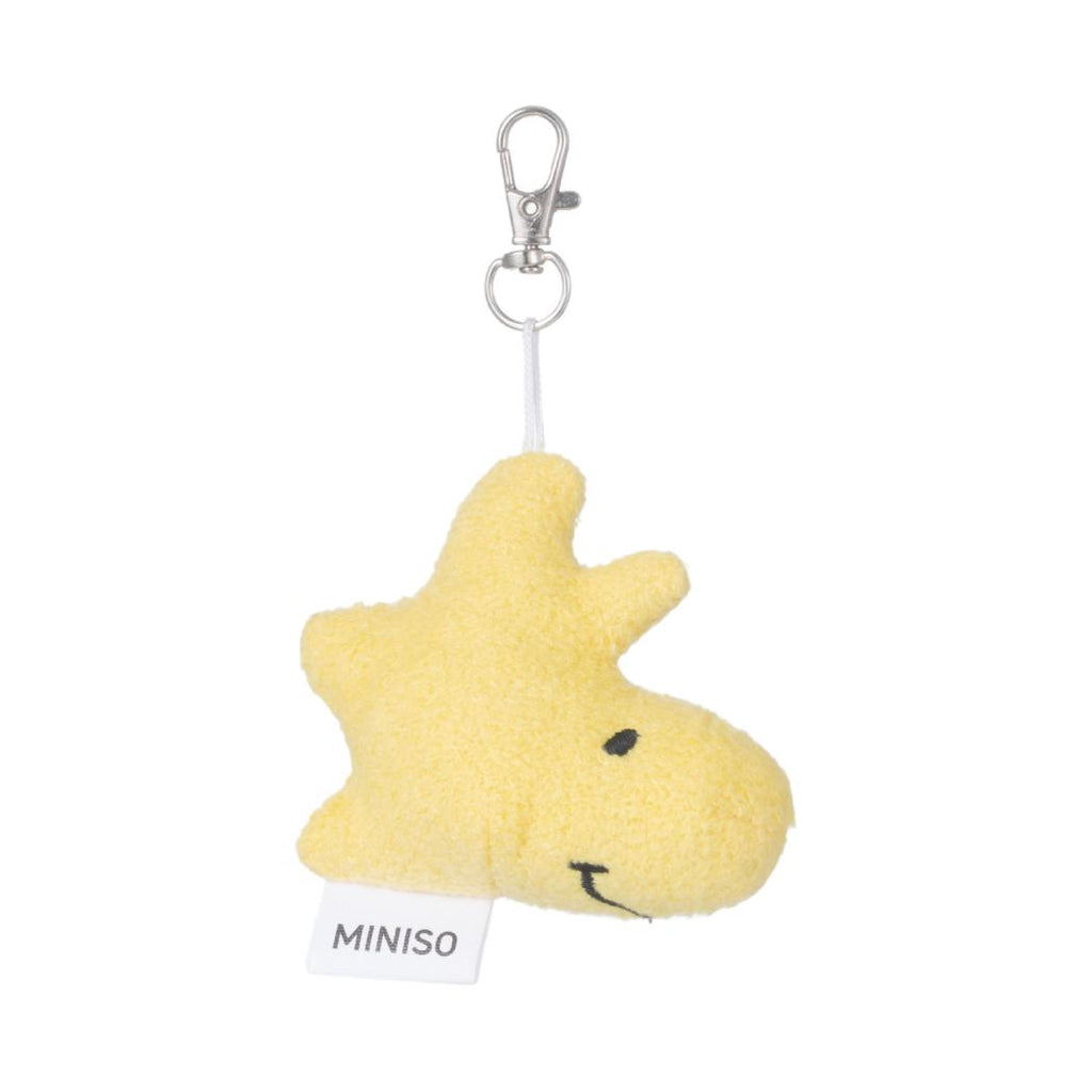 Snoopy Strandspass Kollektion Kopfförmiger Plüsch-Anhänger mit Drillingen (Woodstock, Charlie & Snoopy)
