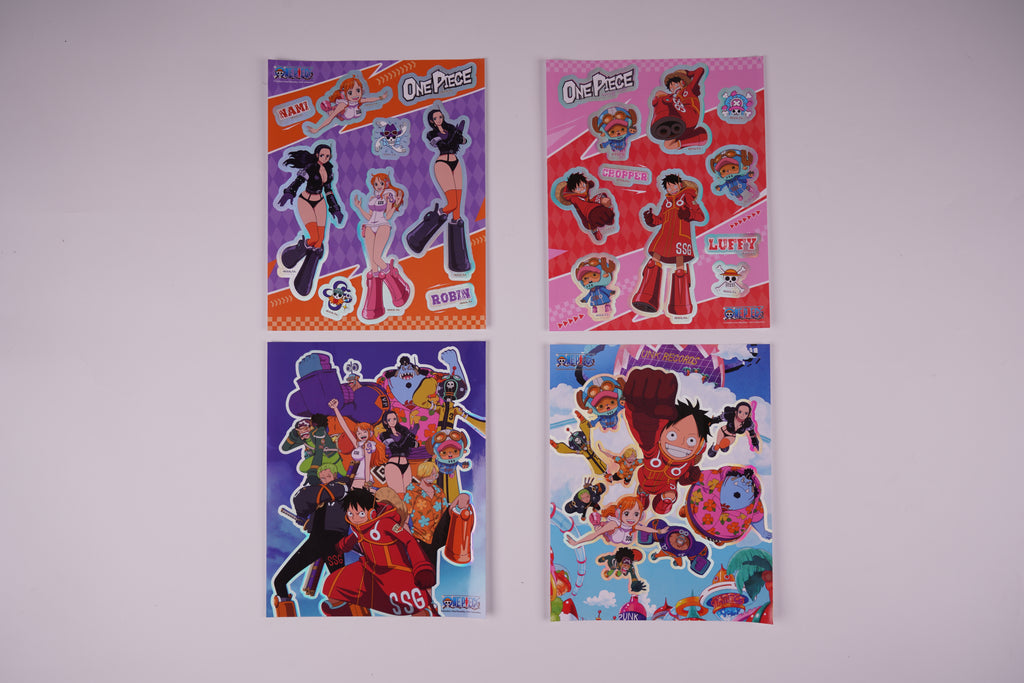 One Piece Collection Holographic Poster Sticker