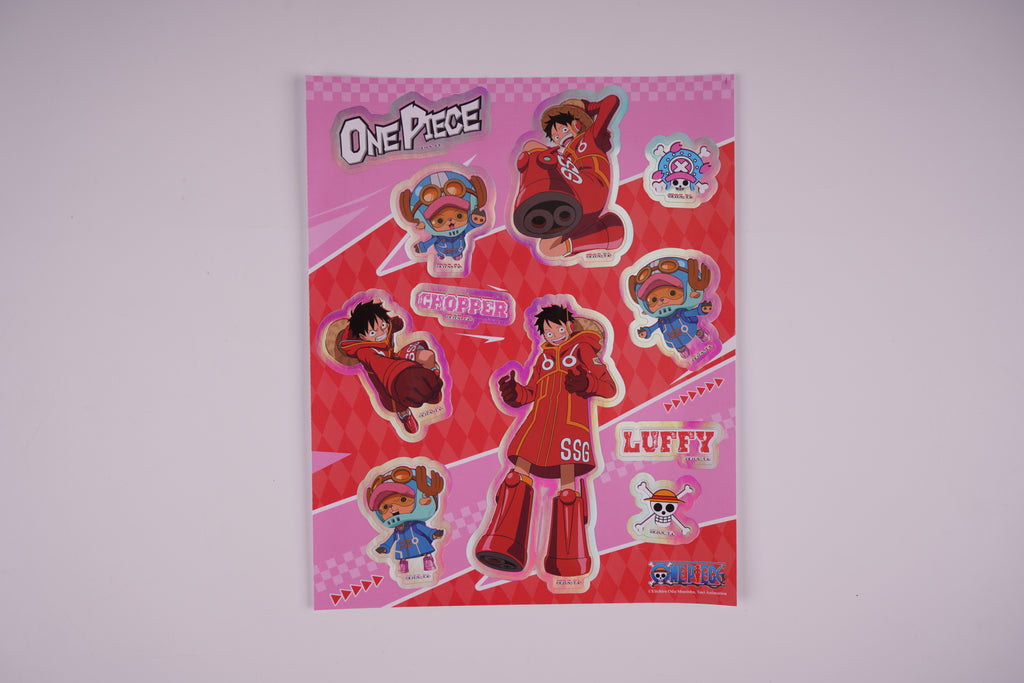 One Piece Collection Holographic Poster Sticker