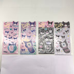 Kuromi Magic Party Kollektion – Zusammenbauen von 3D-Stickern (4 verschiedene Modelle)