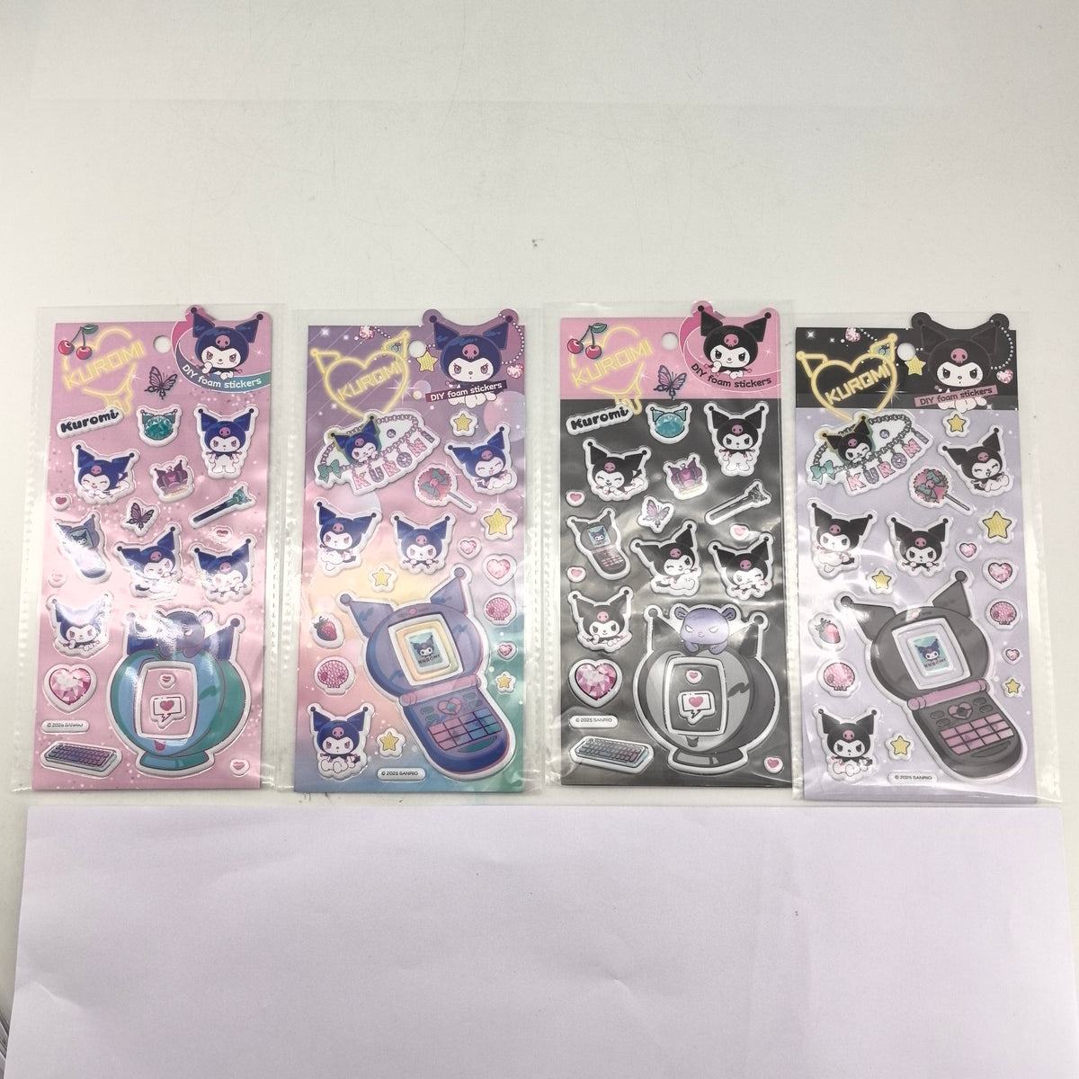 Kuromi Magic Party Kollektion – Zusammenbauen von 3D-Stickern (4 verschiedene Modelle)
