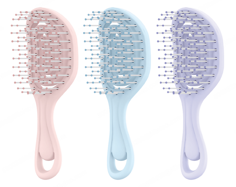 Mini-Haarbürste mit Belüftungsöffnung und Aufhängeloch