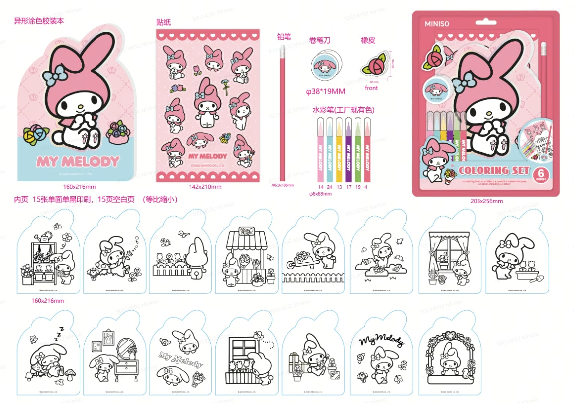 My Melody Malbuch-Set