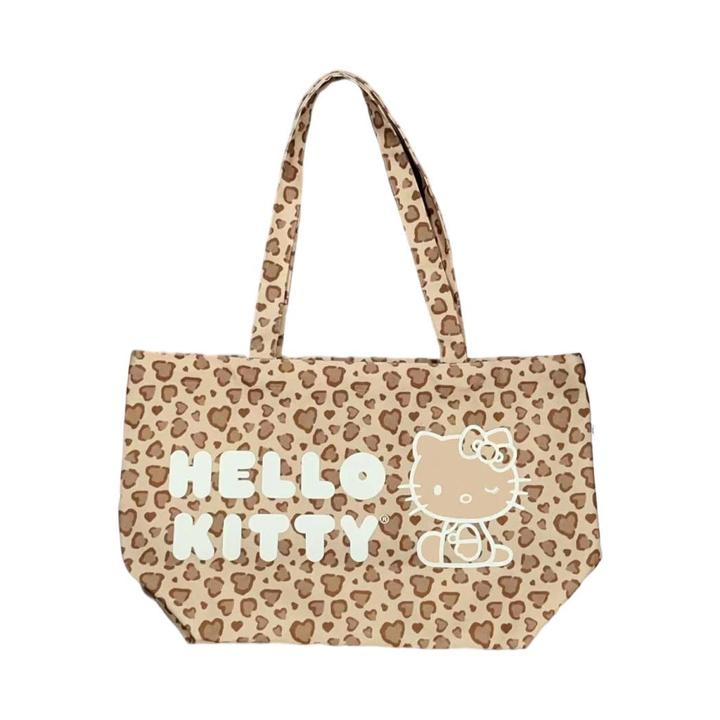 Hello Kitty Einkaufstasche mit Leopardenmuster (Braun)