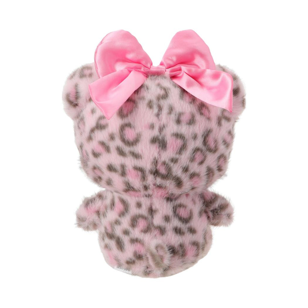 Hello Kitty Duftkollektion, 25 cm grosses Plüschtier in sitzender Position (Rosa Leopardenmuster)