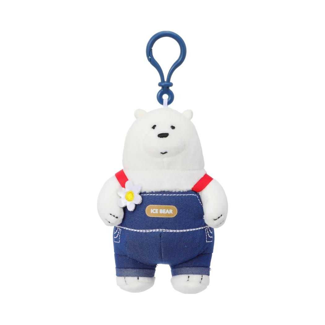 We Bare Bears Camping Day Collection Figure Plush Pendant(Ice Bear)
