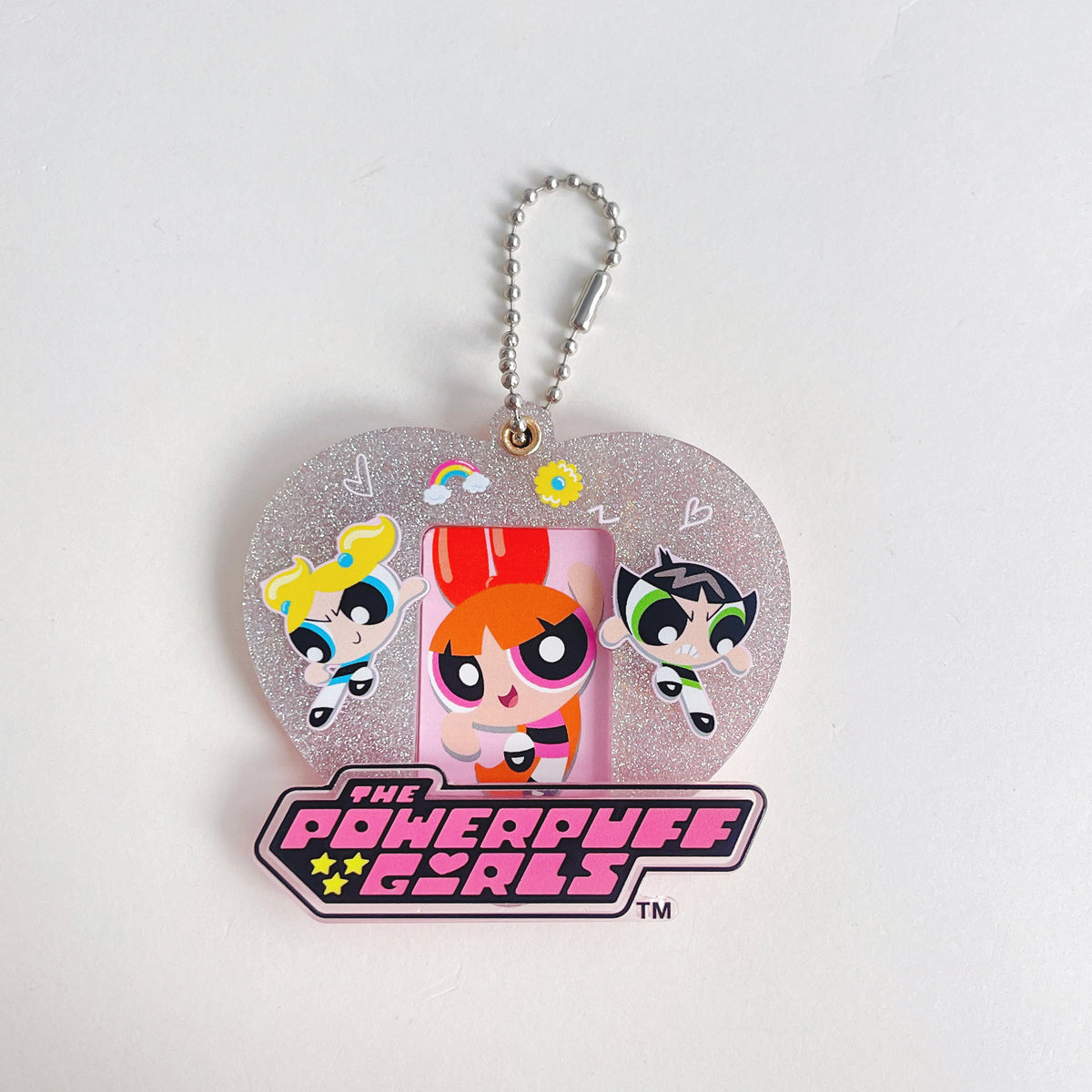 The Powerpuff Girls Collection Heart-Shaped Photo Frame Keychain