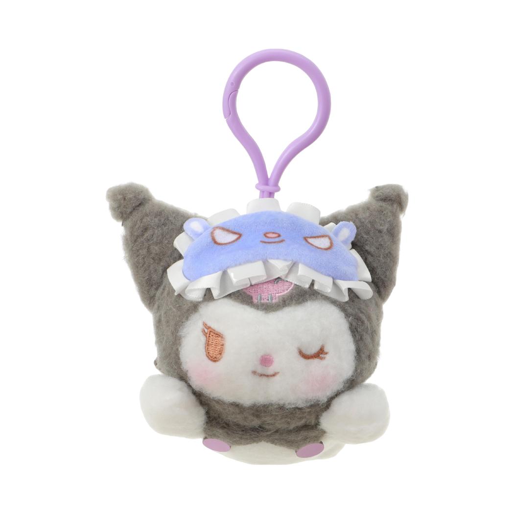 Kuromi Sound Sleep Kollektion, 12,7 cm grosser Plüschanhänger in Liegeposition
