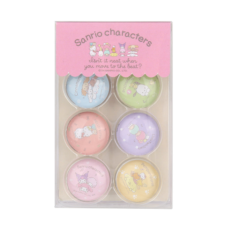 Hello Kitty und Freunde Stapelspass Kollektion Kühlschrankmagnete aus Glas (6 Stück)