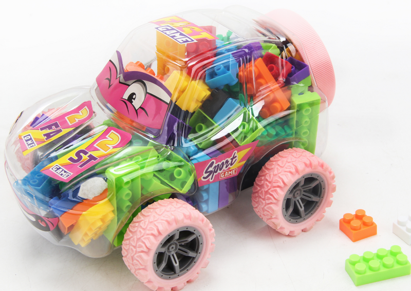 Big Building Blocks – Sportwagen (Pink)